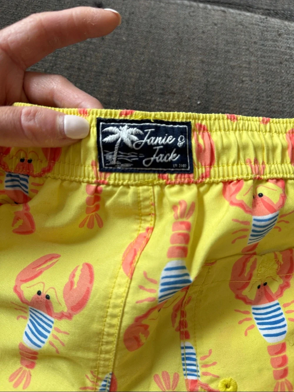 Janie & Jack boys swim trunks size 4